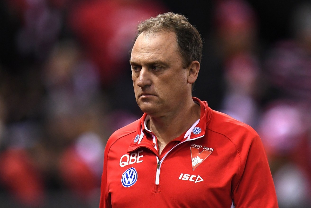 John Longmire in in uncharted territory as the Swans look to rebuild.   
