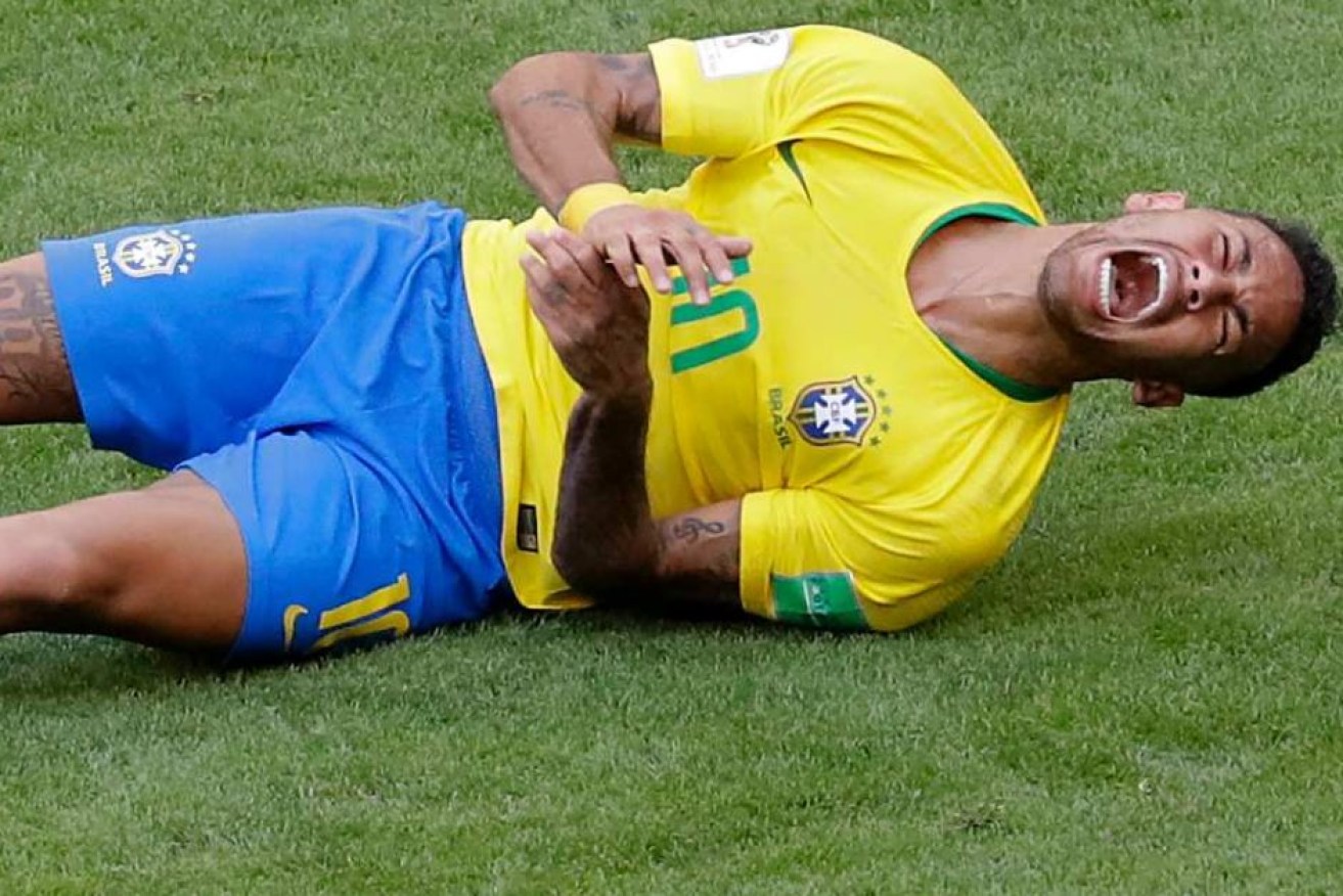Neymar has admitted to over-reacting to some challenges.