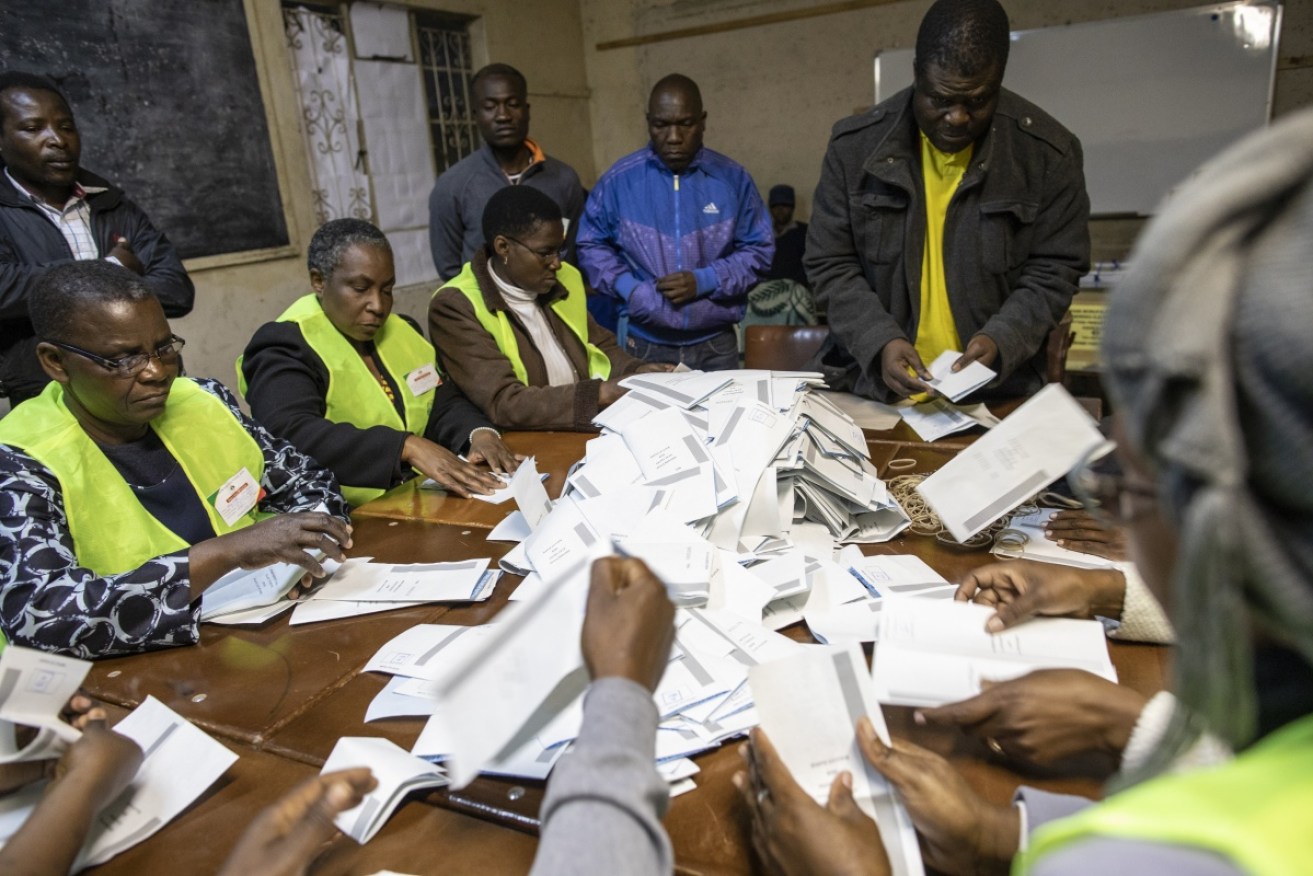 The Zimbabwe election looks set to re-elect the ruling party. 