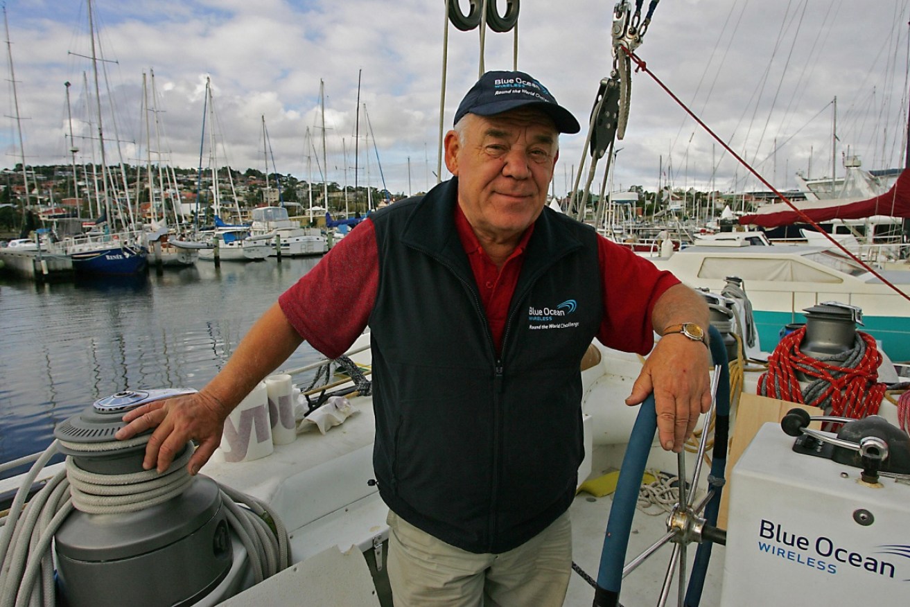 Tony Bullimore recovered from his rescue to compete in ocean races a decade later in Hobart. 