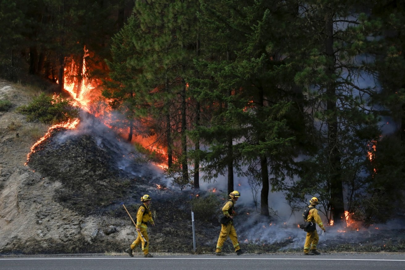 Firefighters have gained the upper hand against wildfires near Redding, USA. 