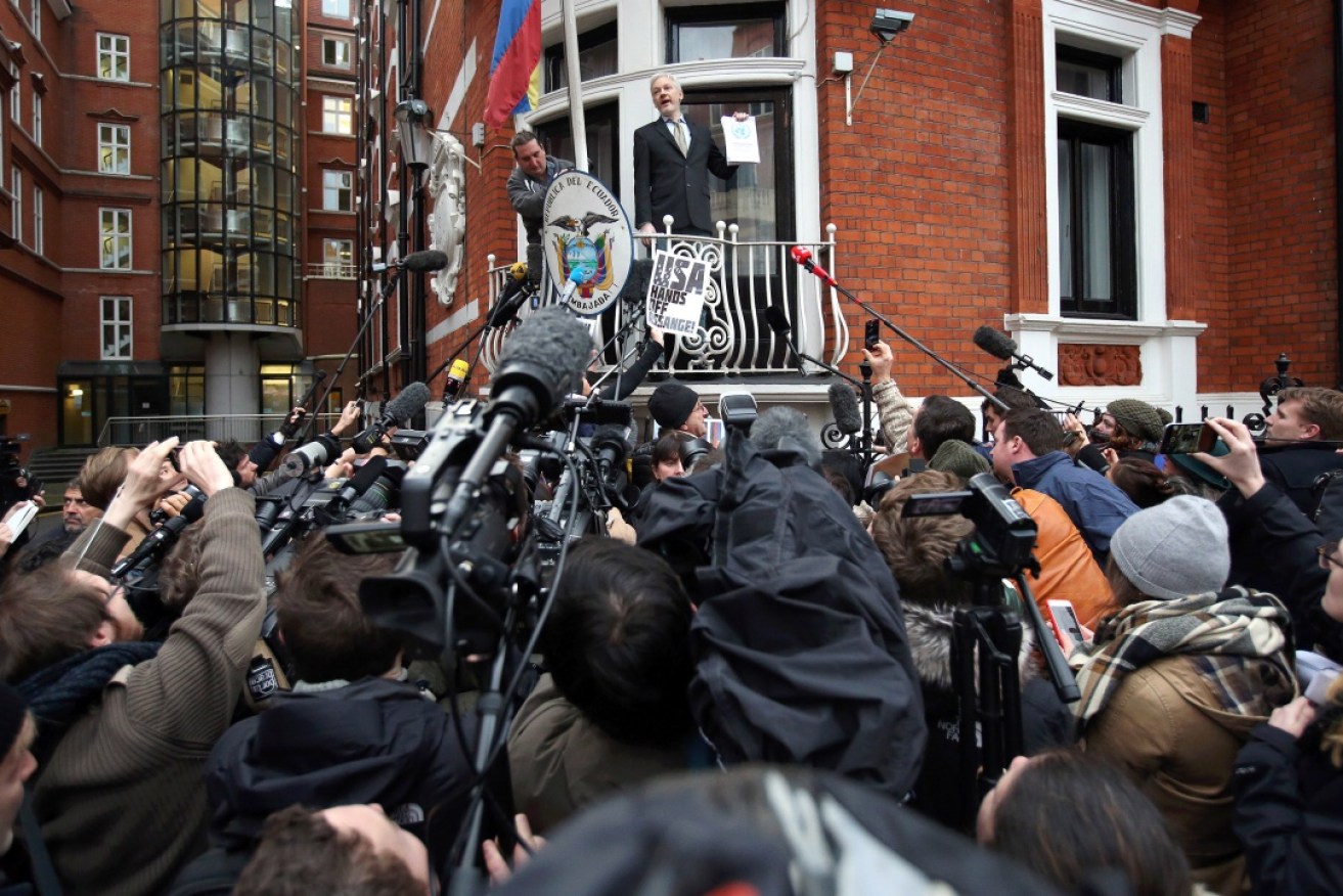 Julian Assange has been in the Ecuadorian embassy in London since 2012.