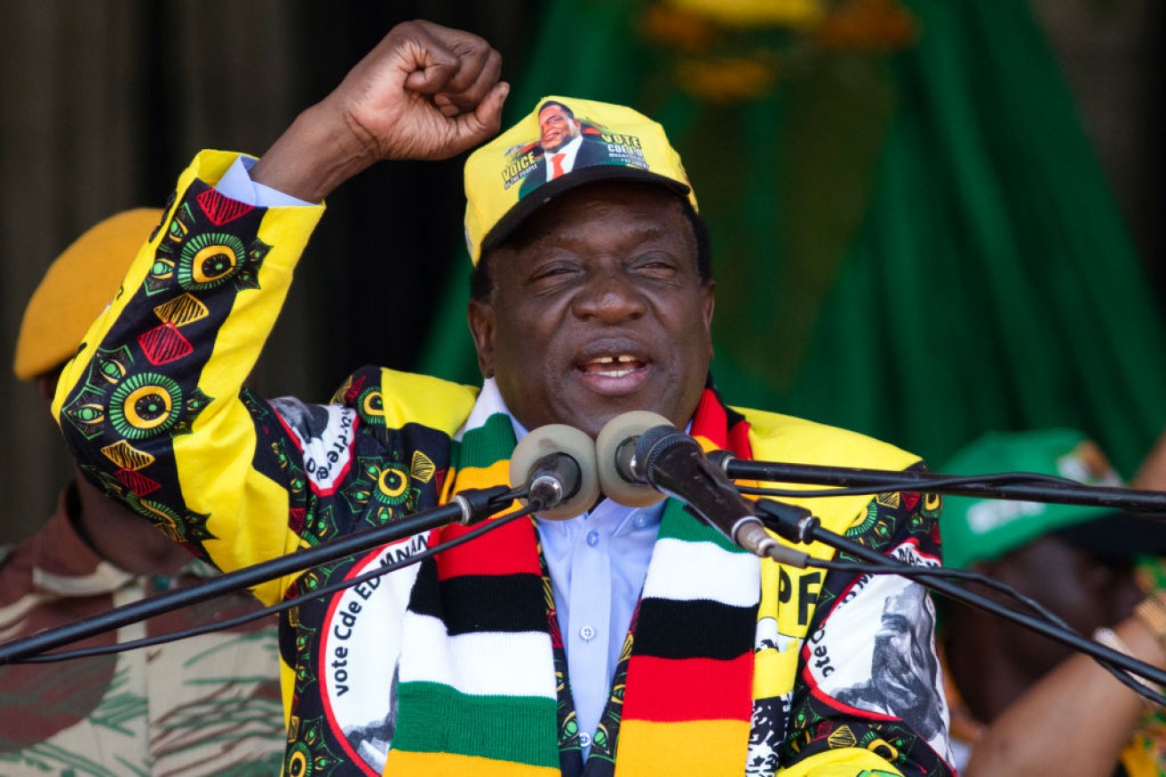 Mr Mnangagwa has been declared the winner of Zimbabwe's election having gained 50.8 per cent of the vote.