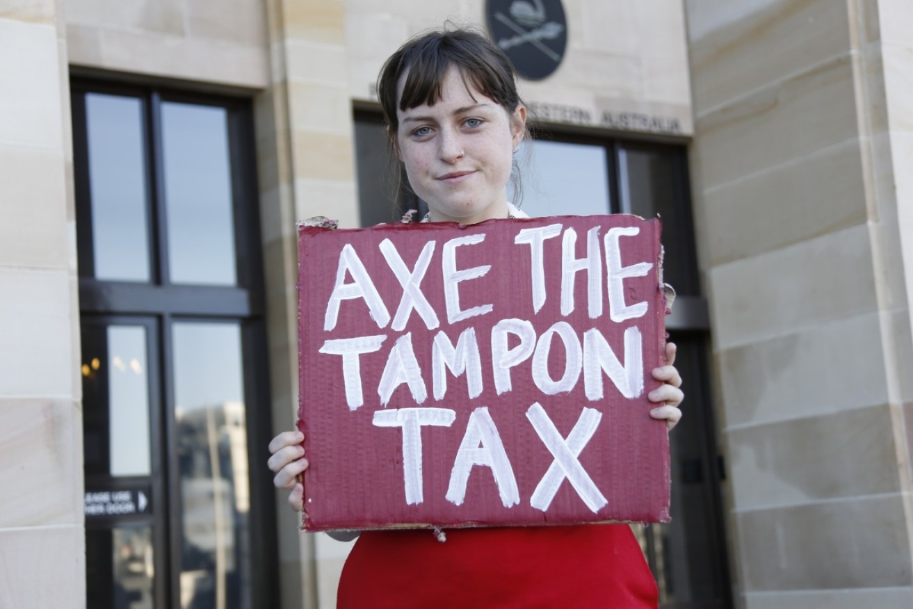 The GST applied to sanitary products has been the subject of opposition for several years.