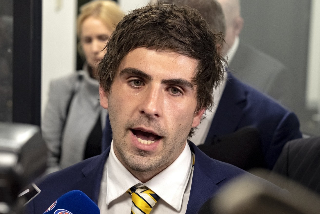 Andrew Gaff says the past 48 hours were the "toughest of his life" after copping an eight-week ban.