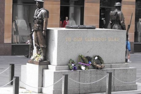 War memorial defaced in Sydney&#8217;s CBD
