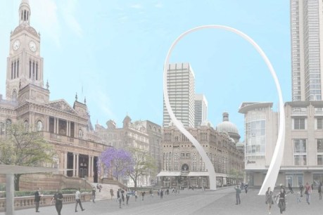 Light rail puts controversial Sydney Cloud Arch at risk