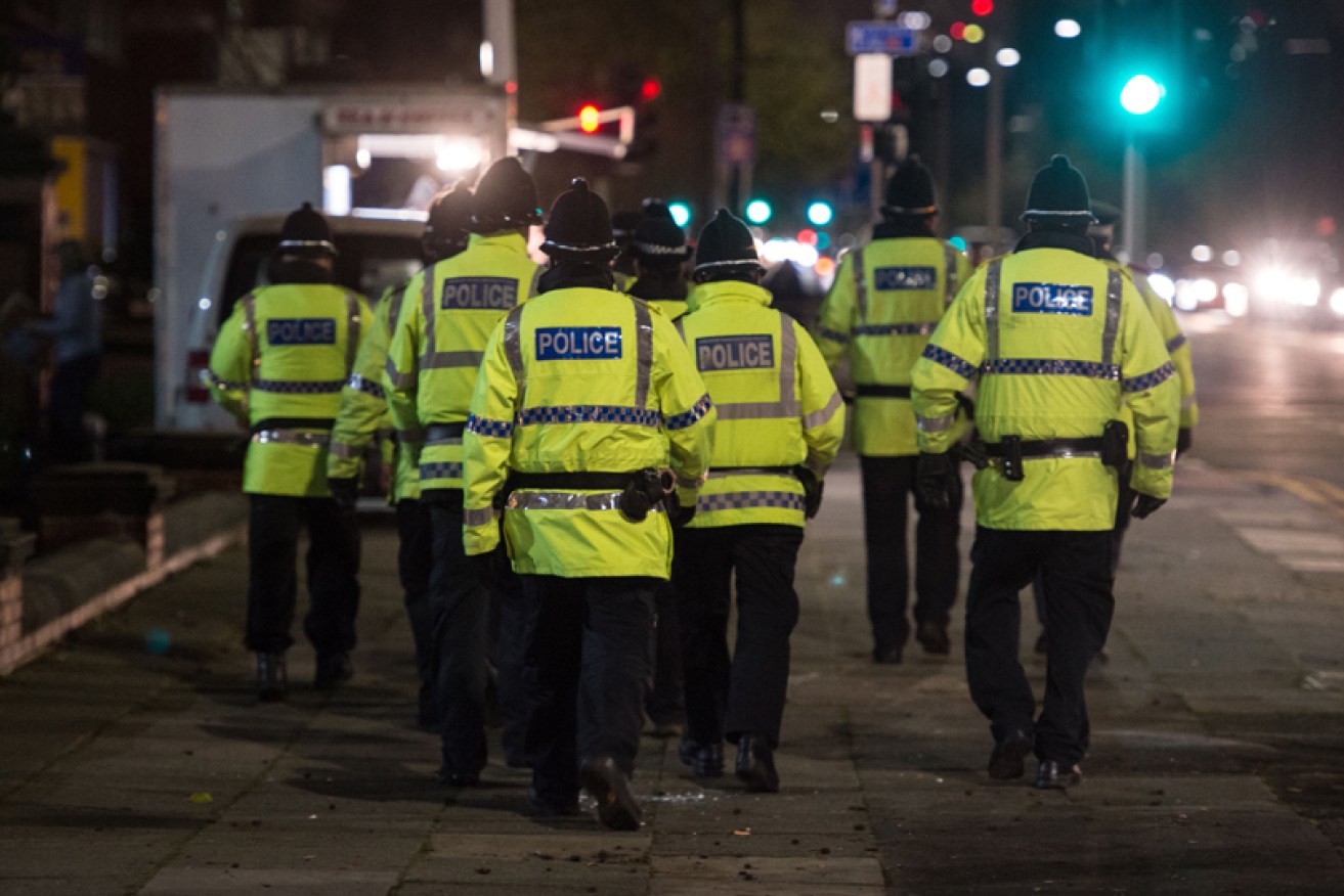 
Manchester police (seen here in 2017) were out in force after the early morning incident.