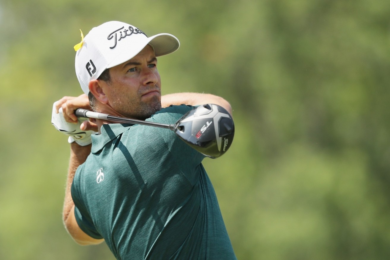 Adam Scott is eyeing his second major after drawing within two shots of the lead.  