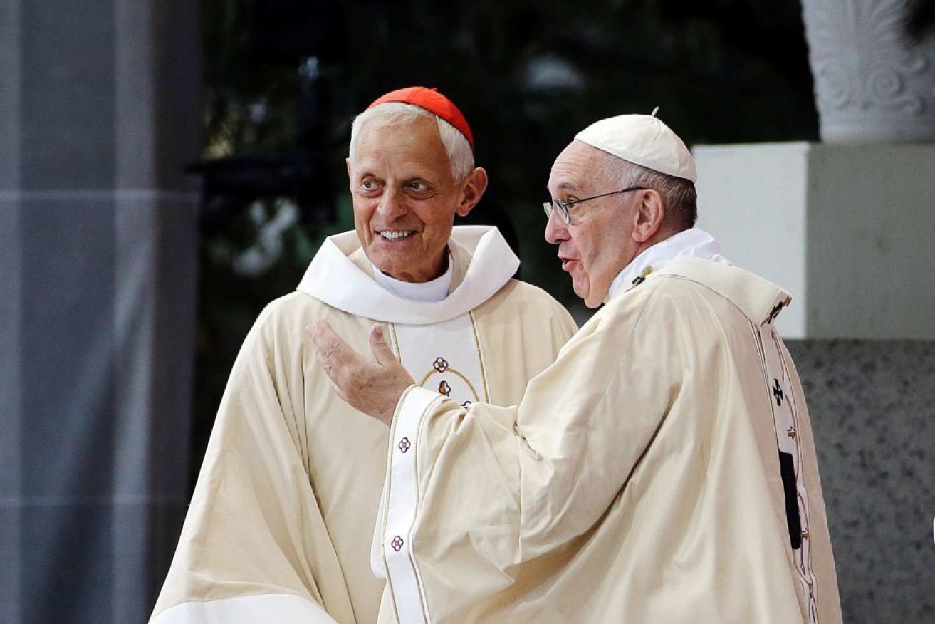 The report accuses  Cardinal Donald Wuerl (left) helping to conceale abuse.