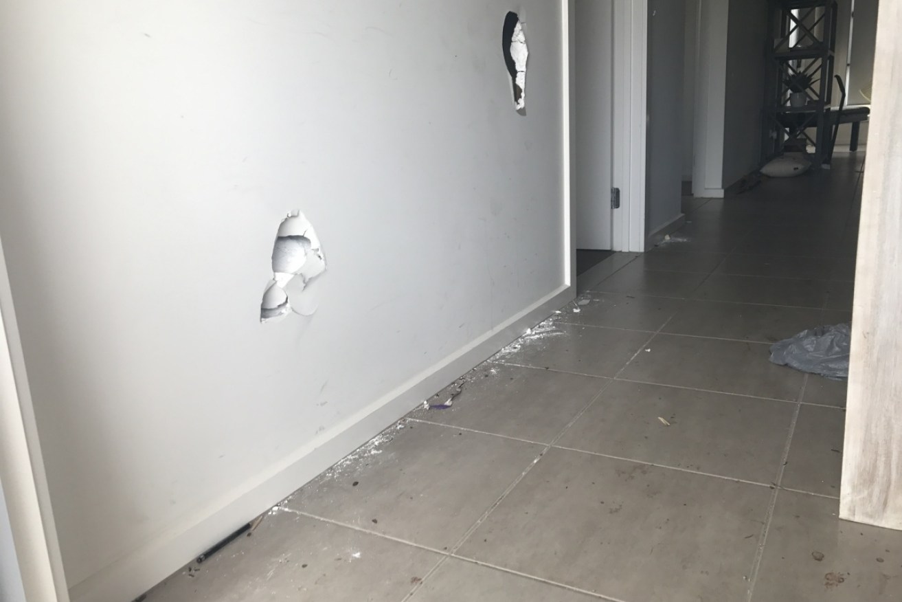 Damage to a Melbourne Airbnb house after a party. Victorian users aren't affected by the reforms.