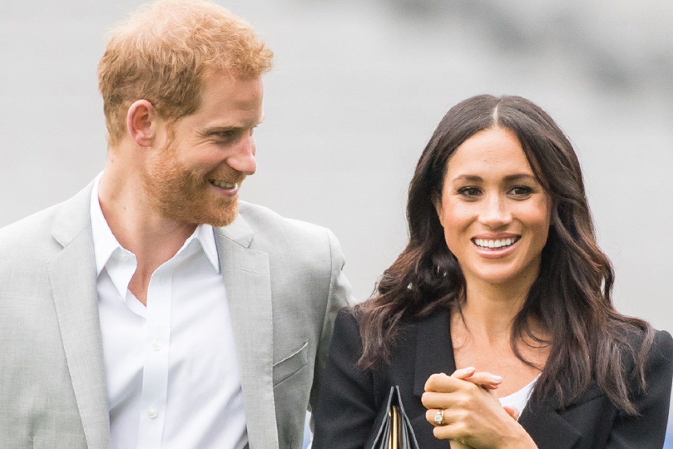 Meghan's hair was loose and straight in Dublin with Prince Harry on July 11.