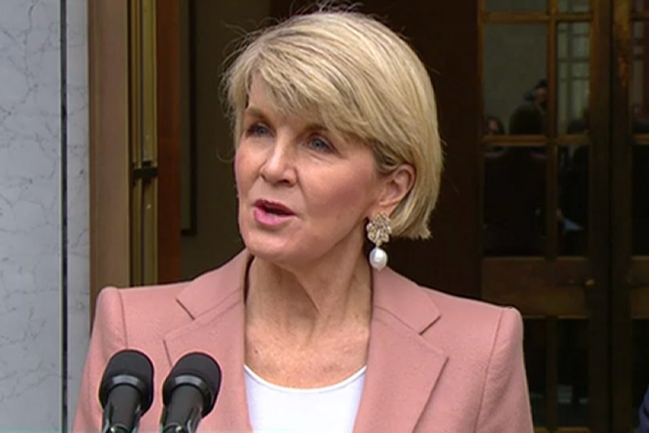 Ms Bishop reportedly told colleagues she  wouldn't be "another man's deputy".