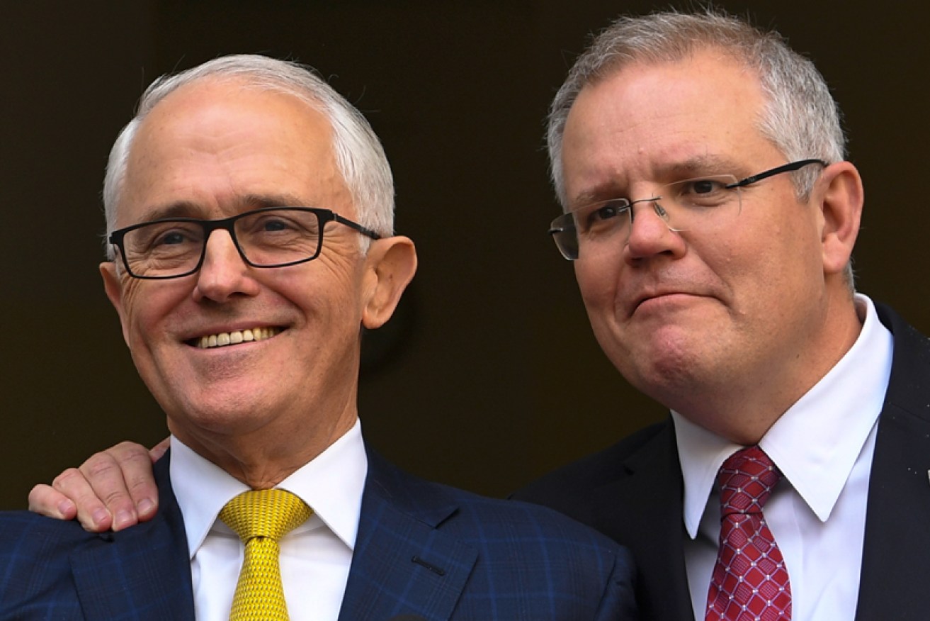 Morrison, then treasurer, publicly supported Turnbull.