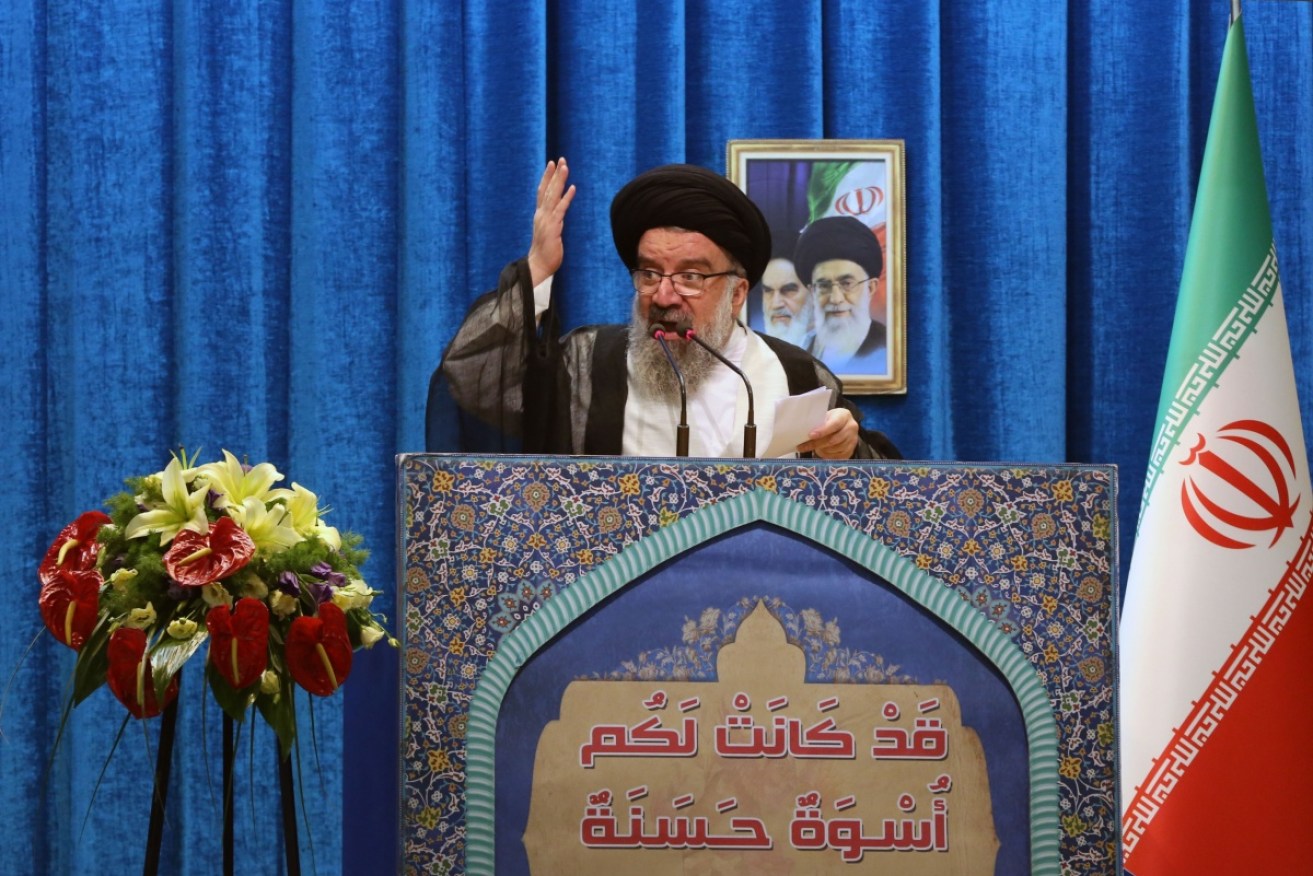 Friday Prayers Imam Ahmad Khatami speaks during the Eid Al-Adha (Feast of Sacrifice) prayer in Tehran, Iran on Thursday.