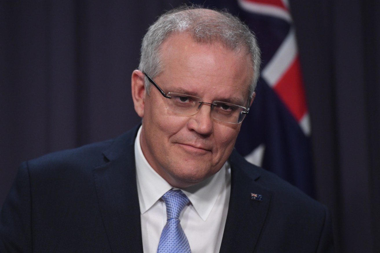 Prime Minister elect Scott Morrison addressing media on Friday.