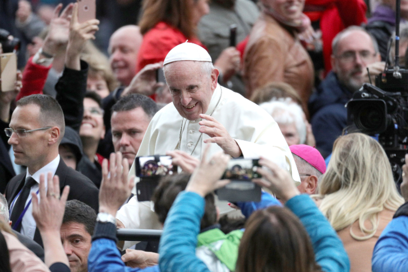 Pope Francis gets a rock star welcome from the faithful in Dublin.