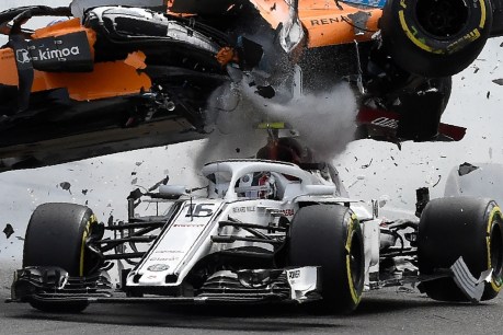 Halo protects Leclerc in huge Grand Prix crash