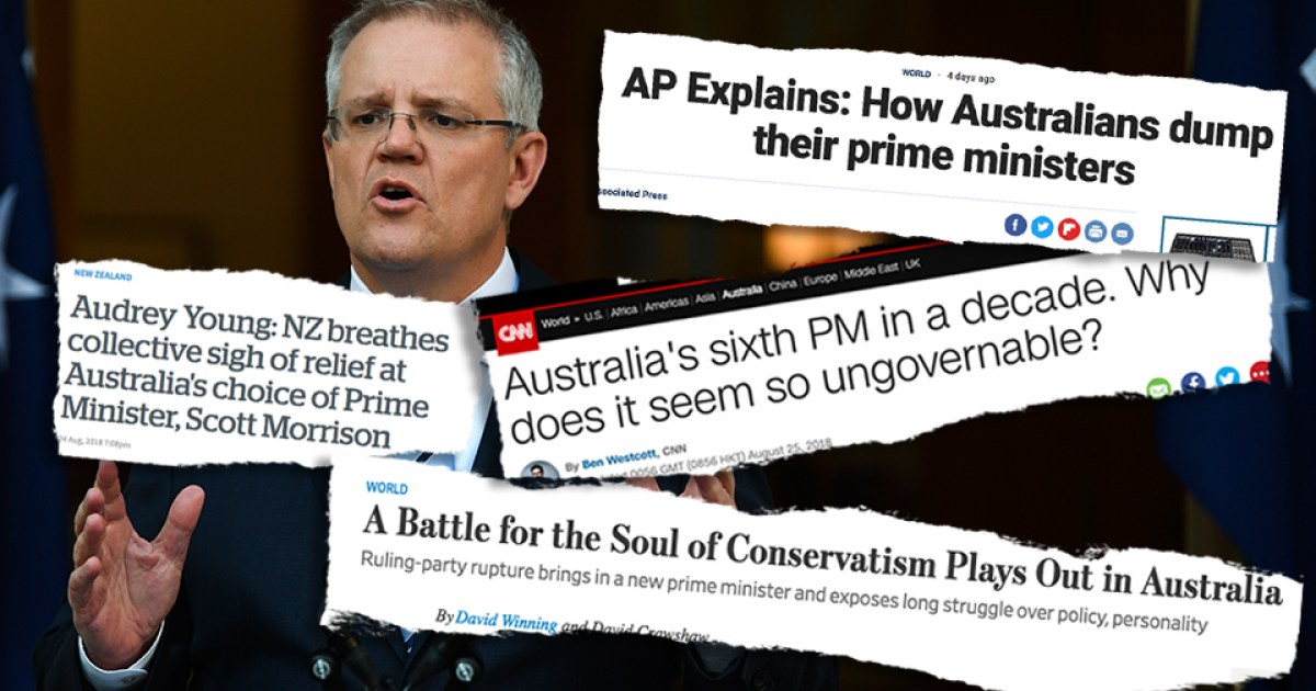 To the world, Australia's government is a big fat joke