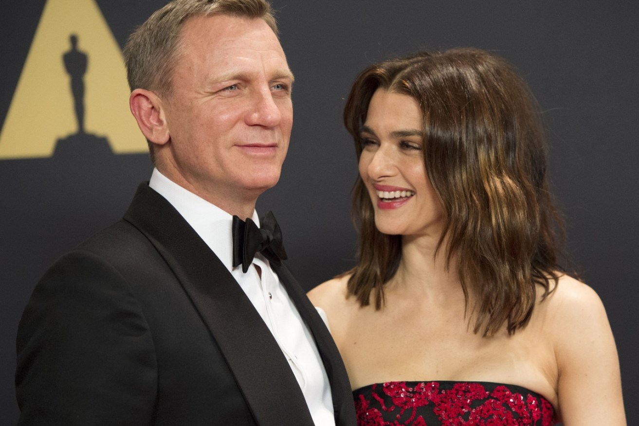 Daniel Craig and wife Rachel Weisz in Hollywood on November 14, 2015.