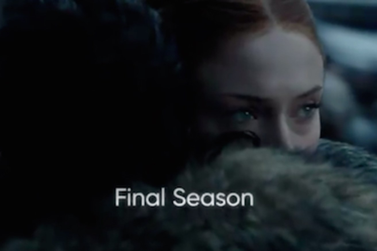 The three-second new <i>Game of Thrones</i> footage showed Sansa Stark awkwardly embracing Jon Snow.