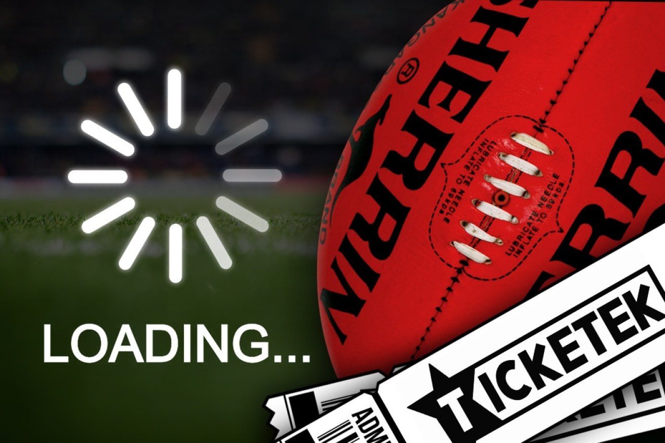 AFL fans cry foul after Ticketek's website crashes, preventing them from buying tickets to this weekend's finals.