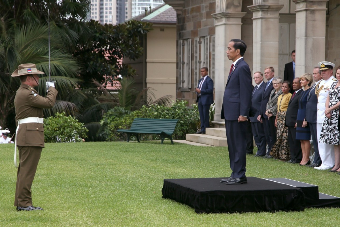 Indonesian president Joko Widodo in Sydney last year.