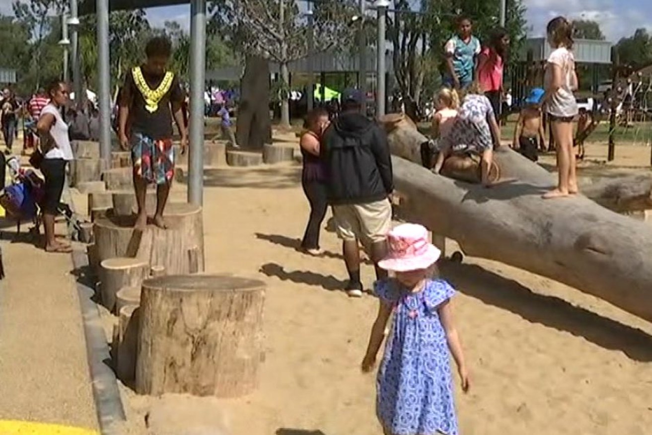 The Kershaw Gardens sandpit opened earlier this month.

