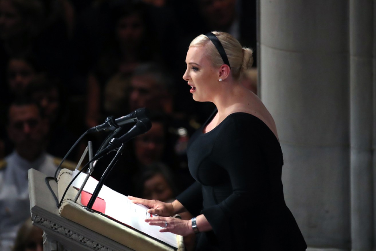 Meghan McCain delivered a powerful eulogy in Washington, DC.