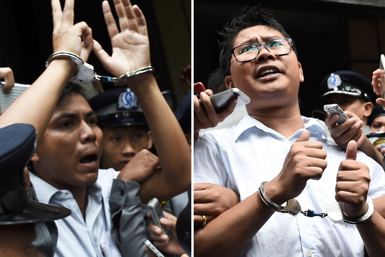 The jailing of the Reuters journalists has sparked an international outcry.