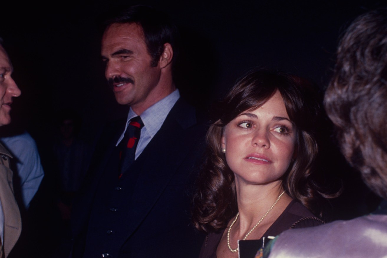 Burt Reynolds and Sally Field out with friends in New York circa 1970.