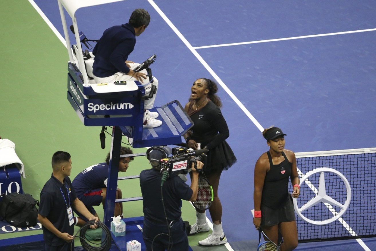 Williams lost her cool during the US Open final.