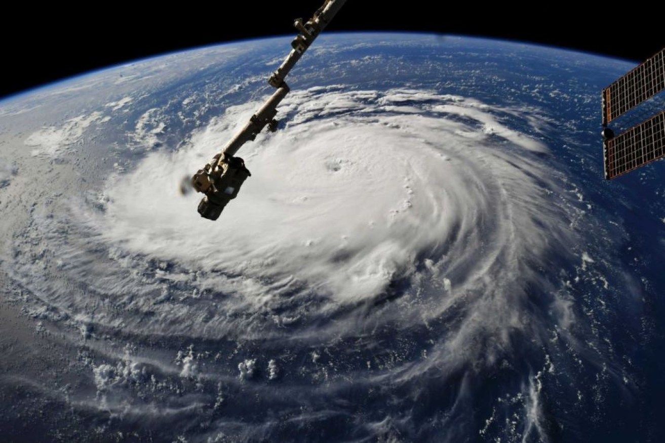 Space has the best seats to see the eye of Hurricane Florence.

