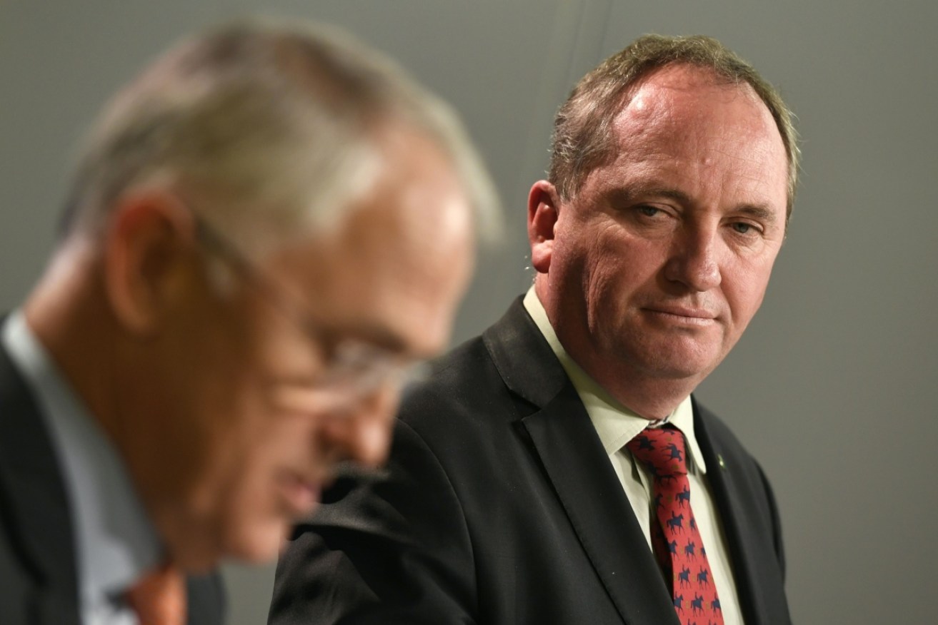 Barnaby Joyce has criticised former prime minister Malcolm Turnbull who confirmed he's been lobbying his former colleagues to refer the Home Affairs Minister to the High Court. 