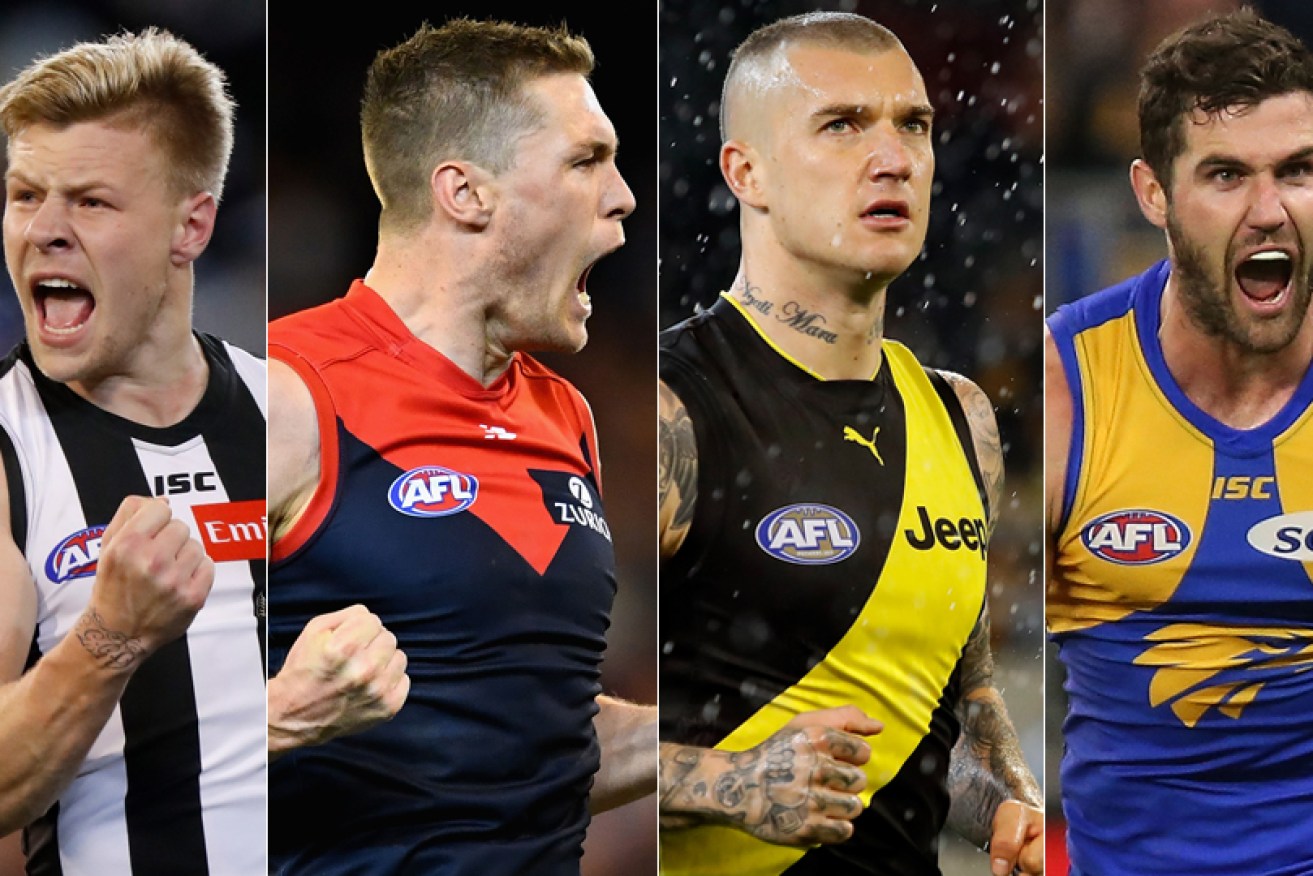 It's down to Richmond v Collingwood and West Coast v Melbourne.