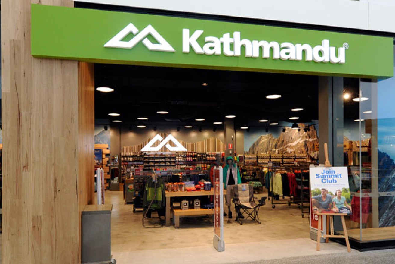 It's back: Kathmandu will reopen most of its Australian shops this week.