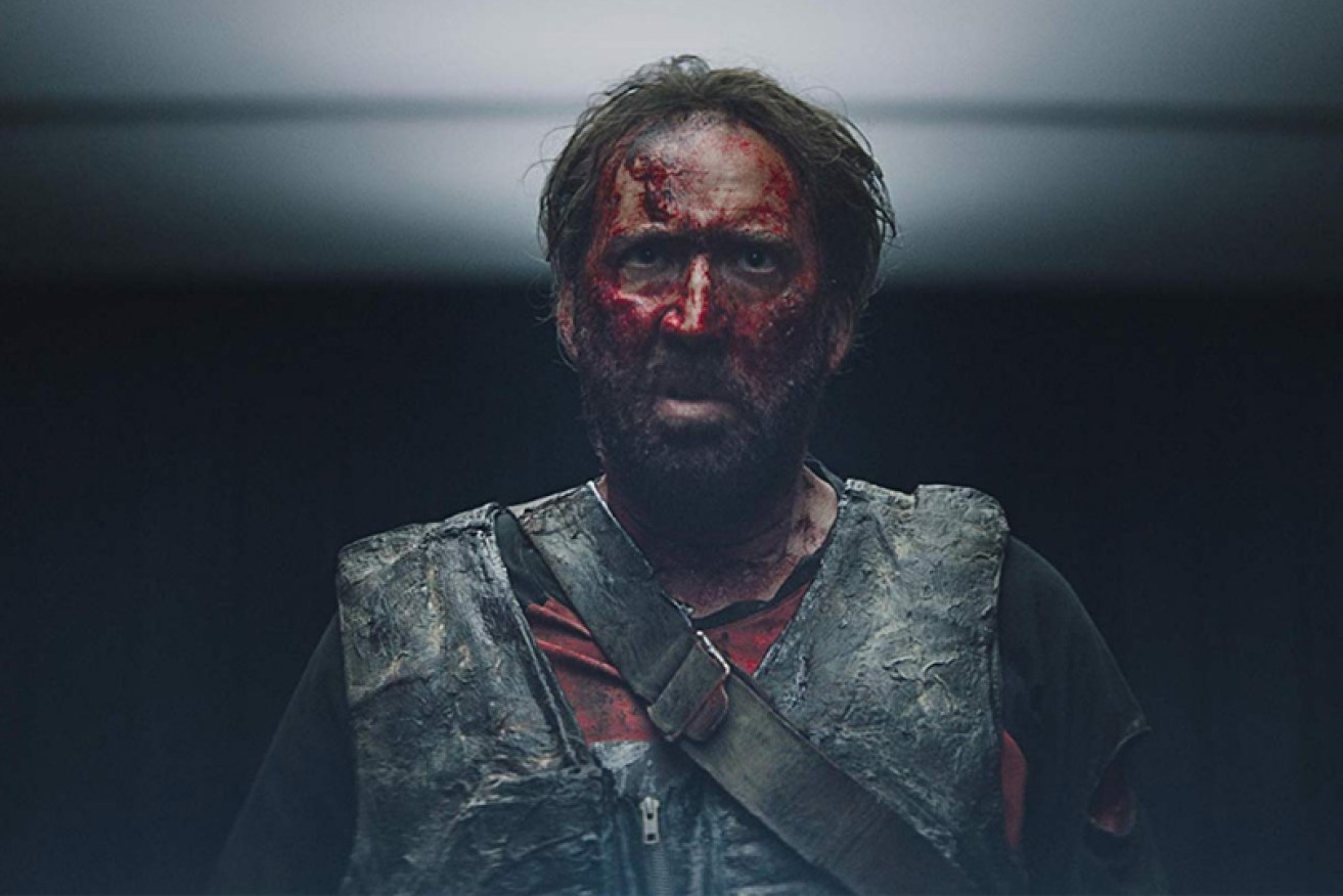 Red by name, red by nature: Nicolas Cage is ripper – literally – in <i>Mandy</i>.