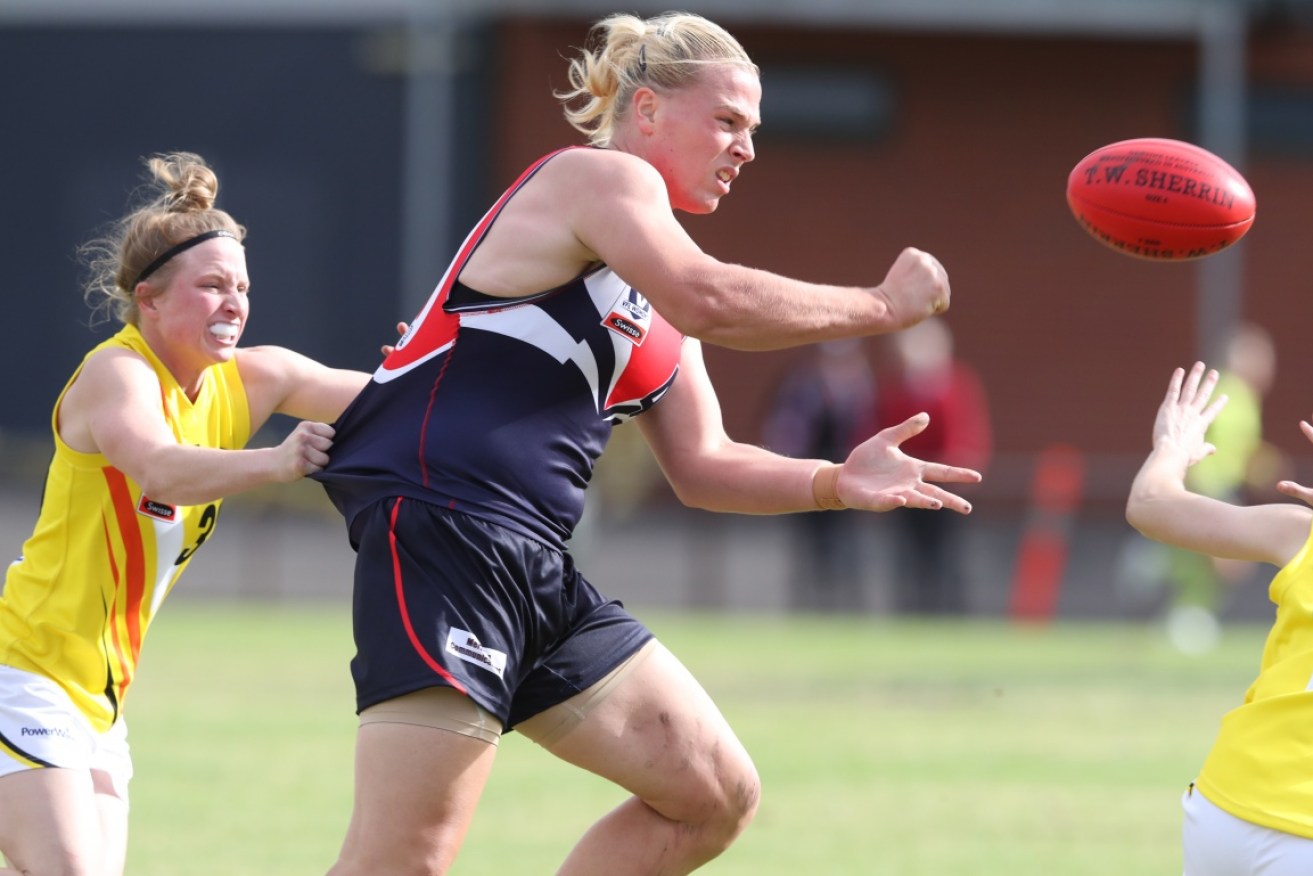 Hannah Mouncey says she was forced to abandon her dream of playing for the women's league because of an unfair and discriminatory AFL policy.  