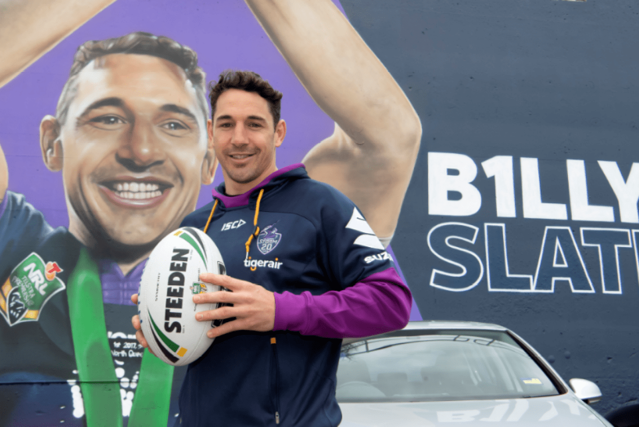 Storm star Billy Slater's smile when announcing his retirement is now an anxious frown as he awaits the judiciary's decision.