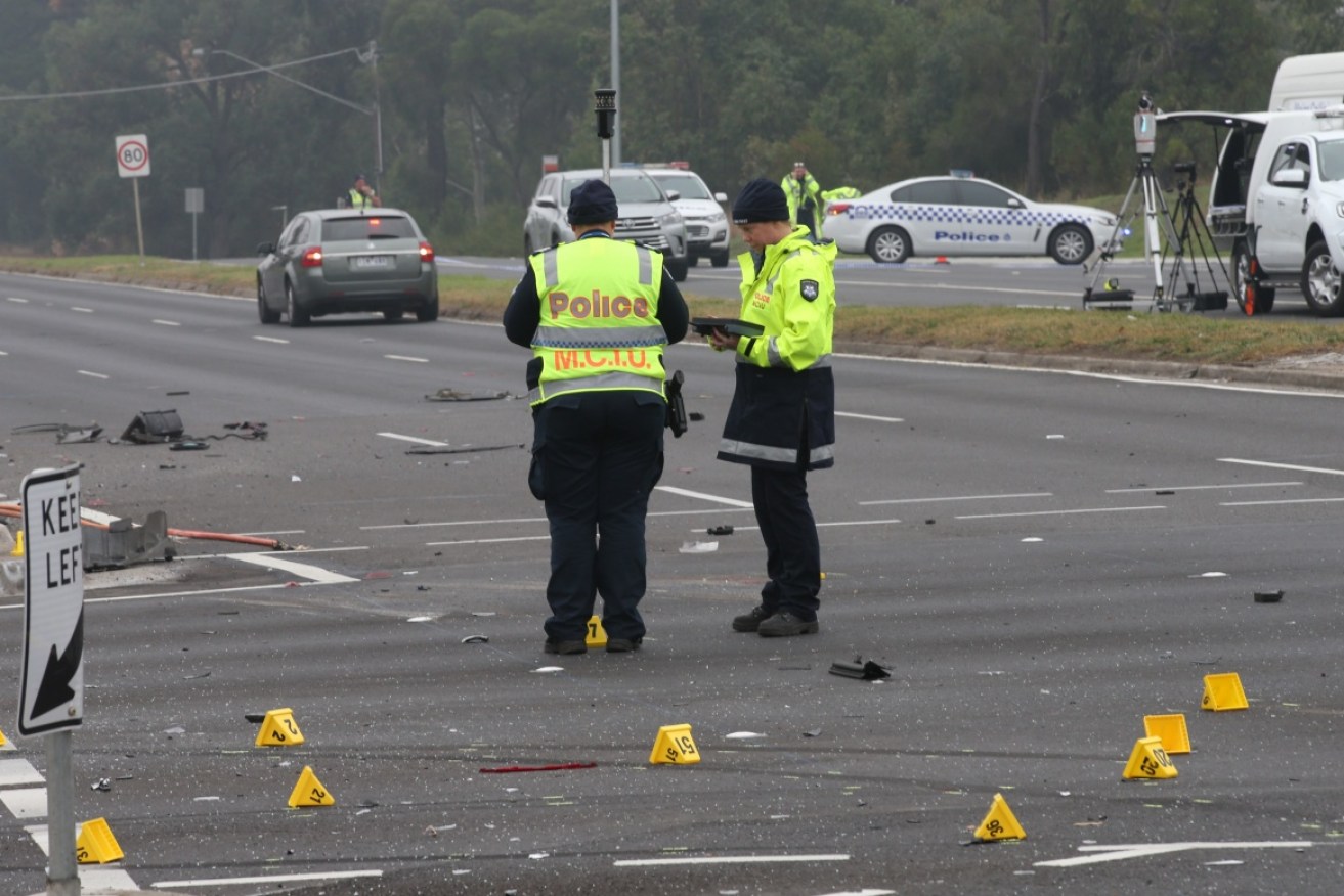 The motorcyclist and mother died in the Wantirna crash on Monday. 