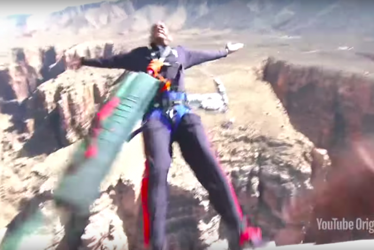 "Absolute terror to the most exhilarating thing." Will Smith leaps from the helicopter.