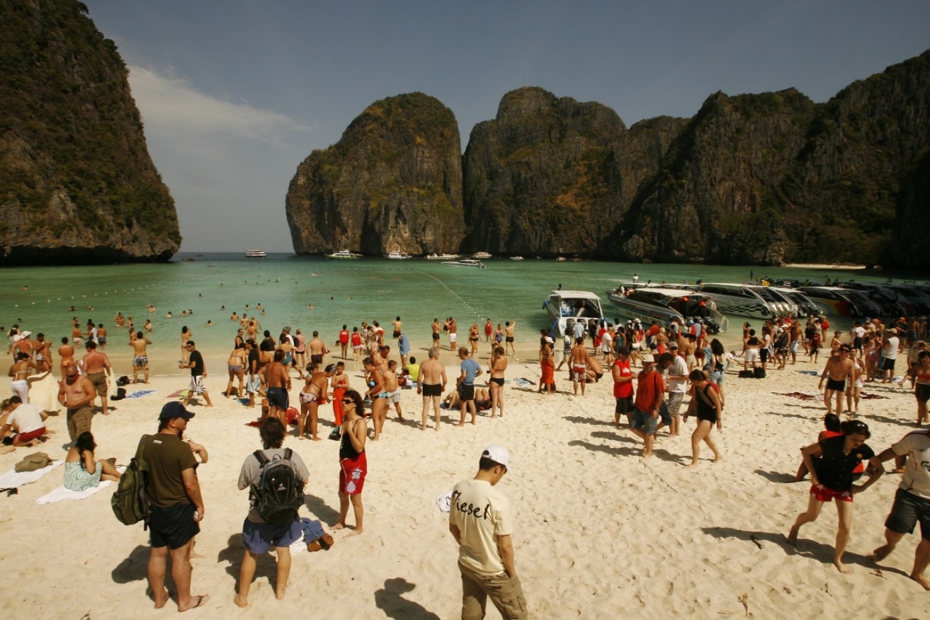Ecological damage caused by tourists has forced authorities to close the beach for two years. 