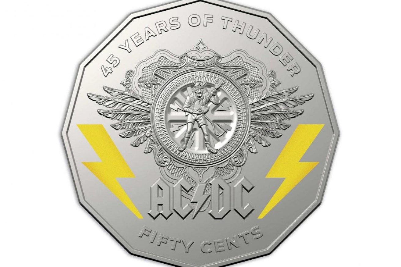 The AC/DC 50 cent coin. 
