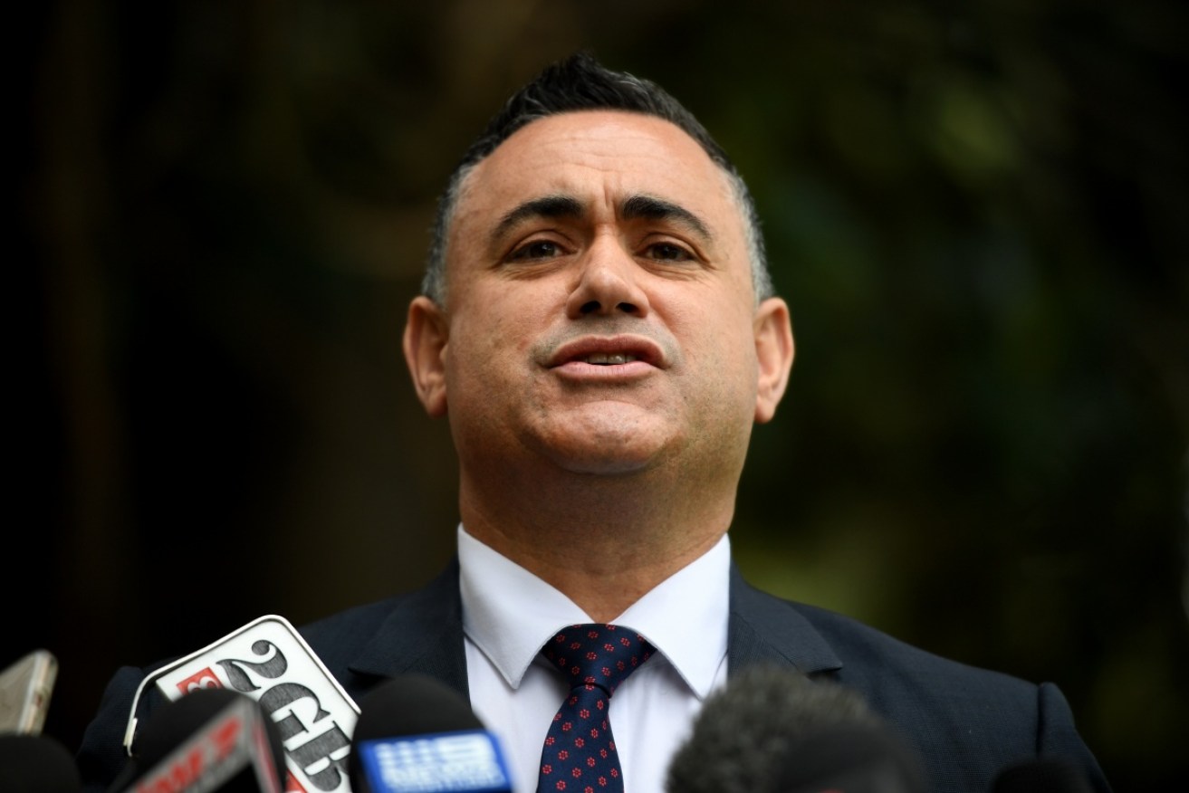 Deputy Premier John Barilaro says NSW Nationals MPs will sit on the crossbench.
