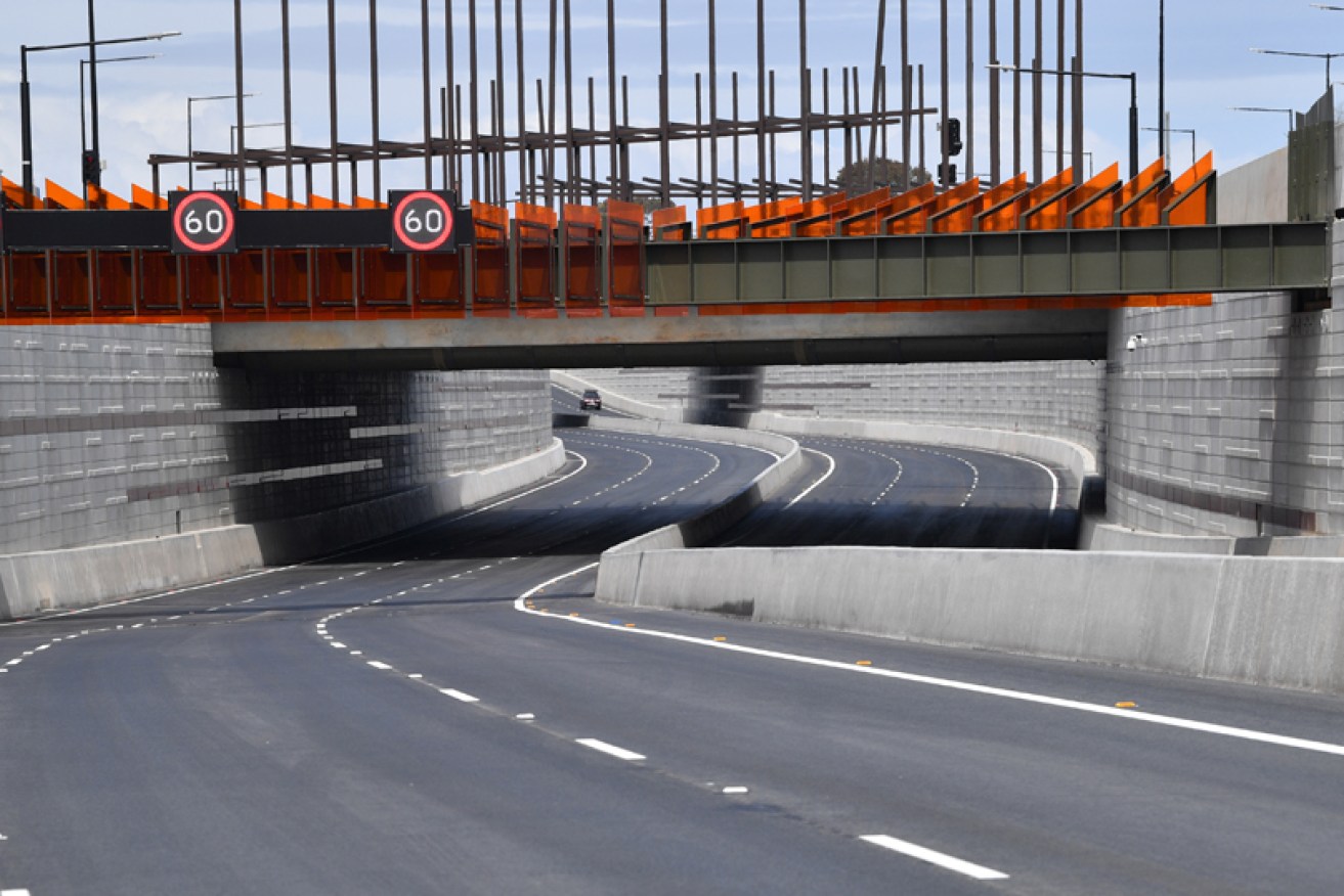 The T2T motorway in Adelaide, a recent infrastructure project.