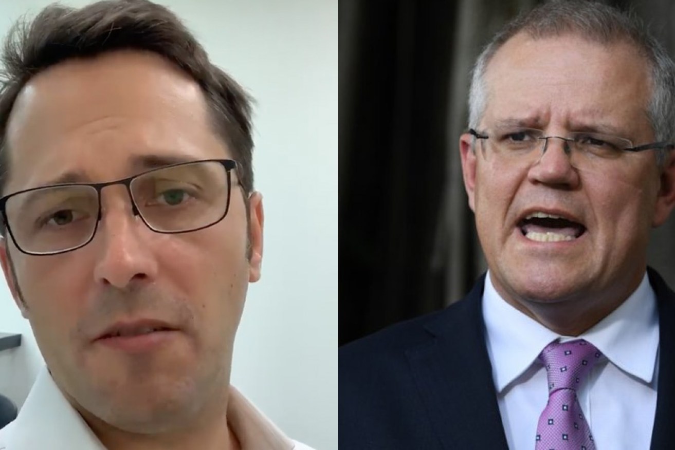 Scott Morrison says Malcolm Turnbull disagrees with his son's views on the Liberal party.