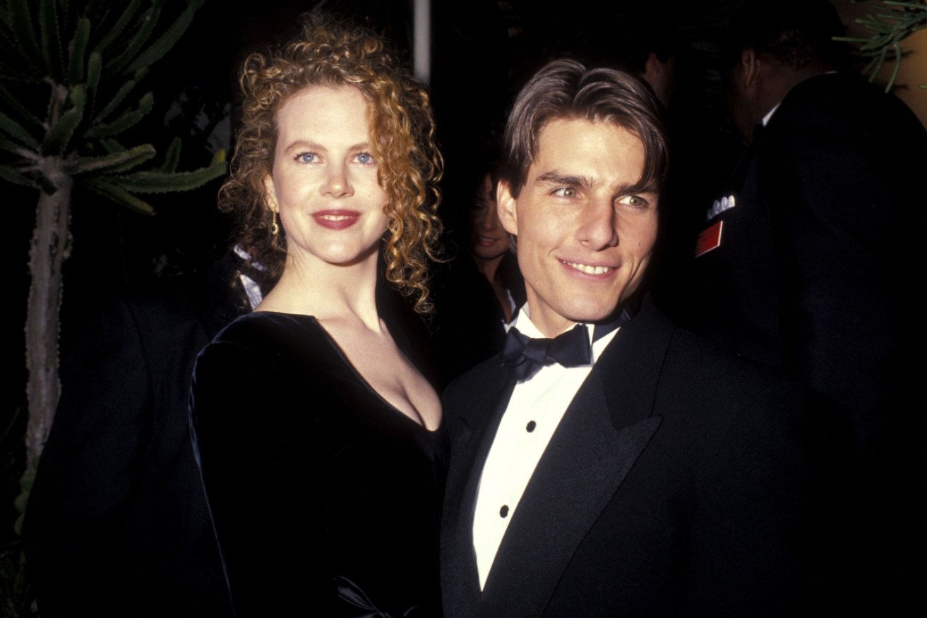 Nicole Kidman and Tom Cruise strike a pose at the Academy Awards in 1991. 