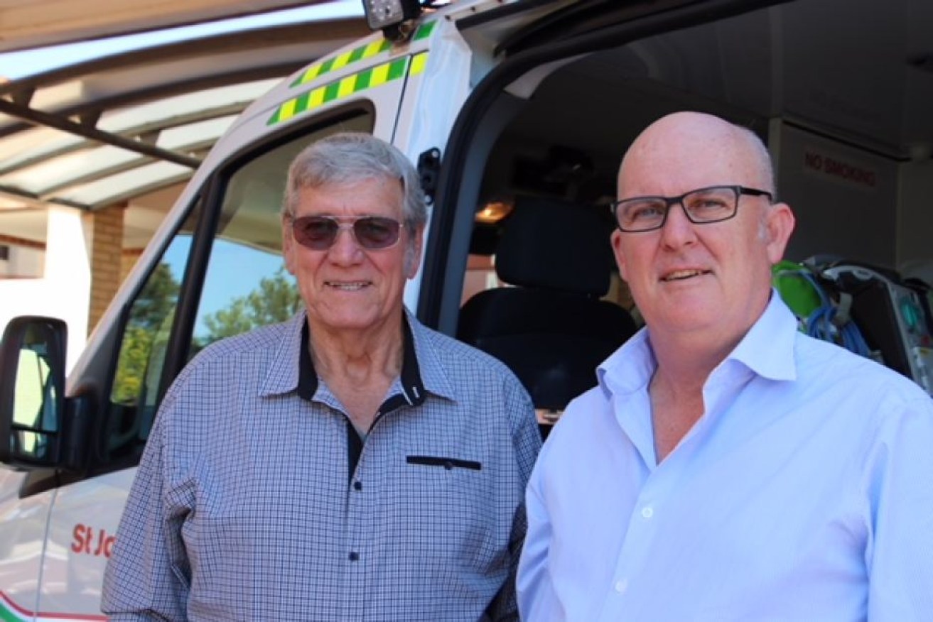 Tony Charlton and Dr Paul Bailey had an emotional reunion after 21 years.