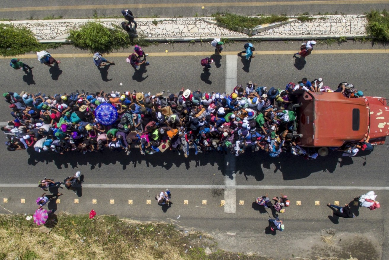 Mr Trump has repeatedly said the migrant caravan would not be allowed into the US