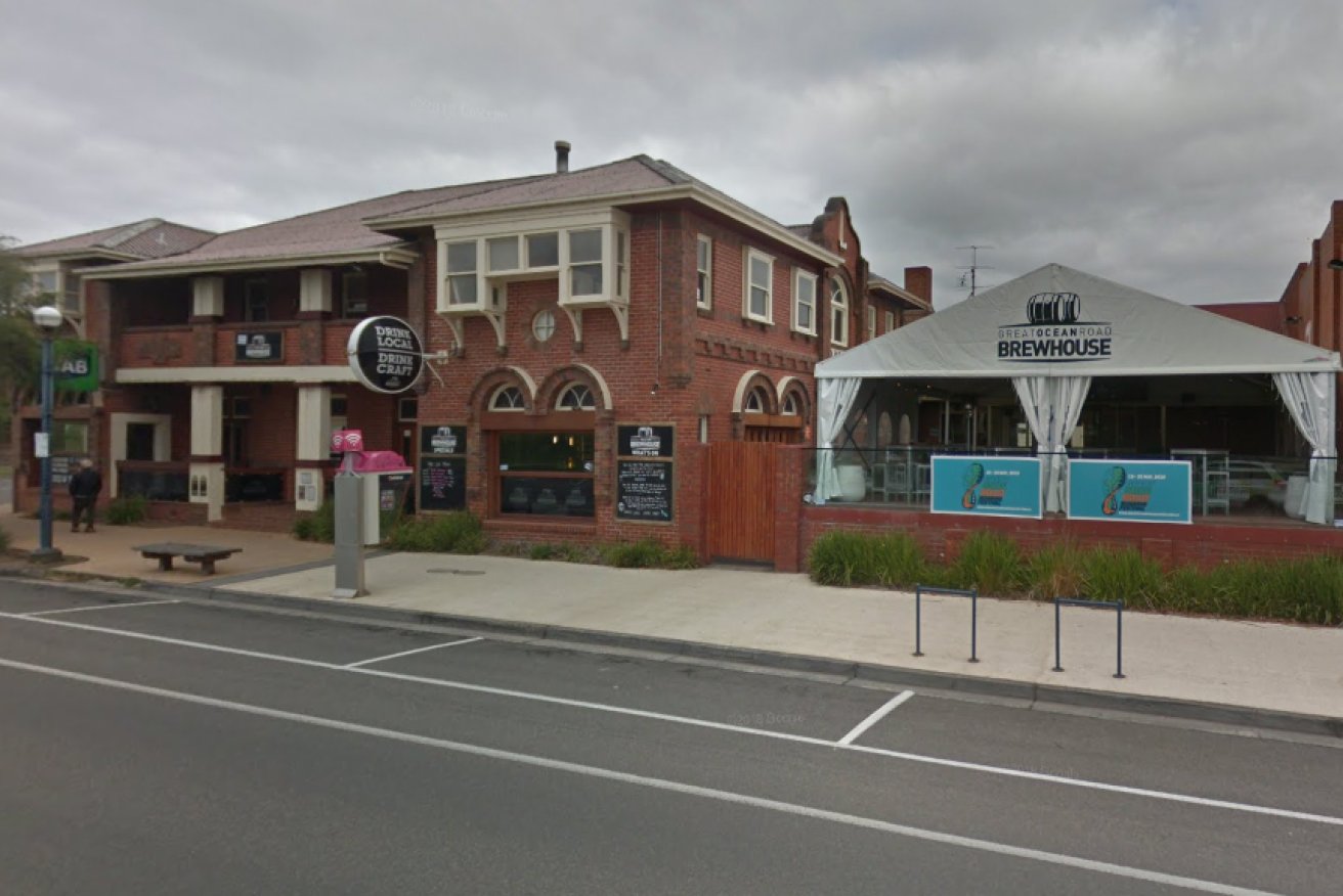 Steve Morrow was hit in the head outside the Great Ocean Road Brewhouse at Apollo Bay.